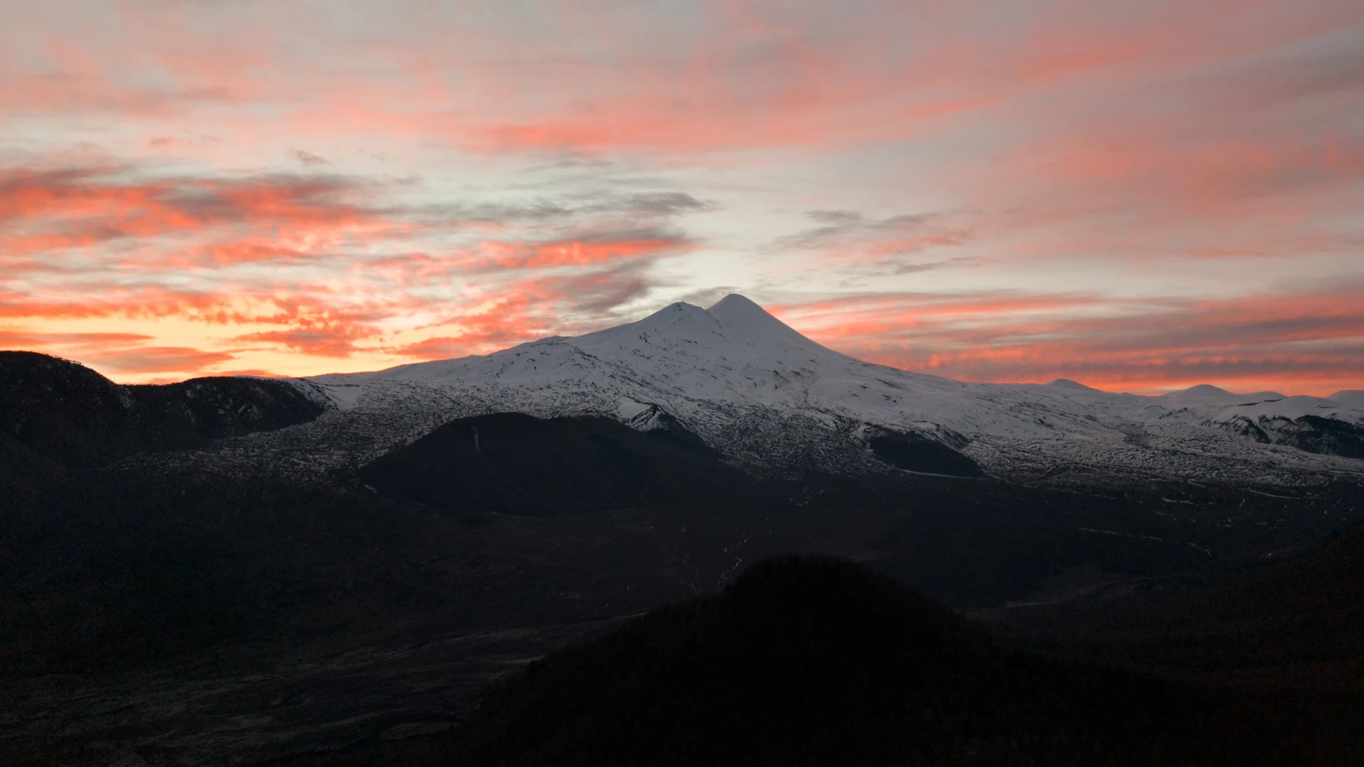 Vista del volcán